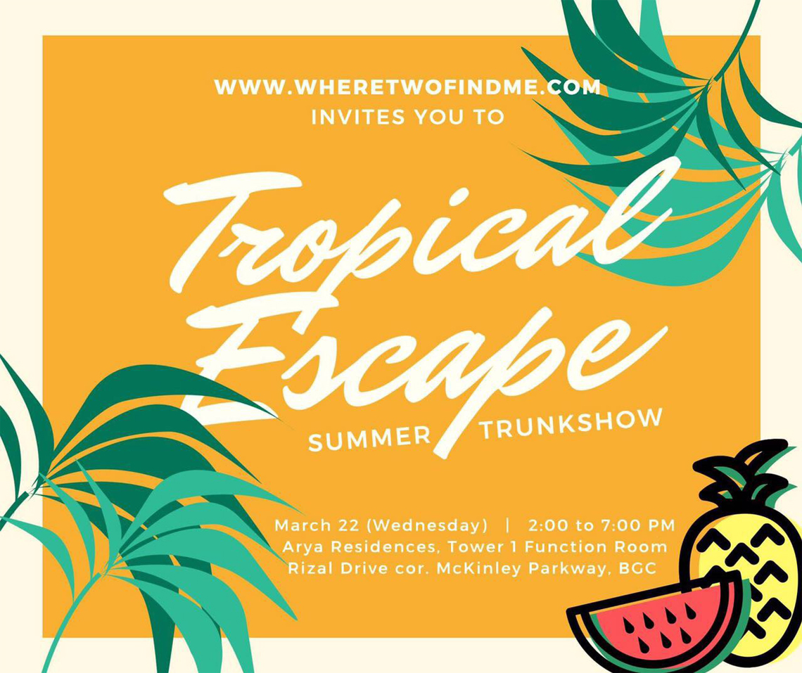 Tropical Escape Summer Trunkshow