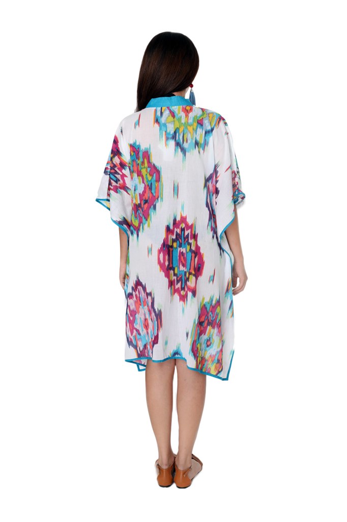 Tulum Kaleidoscope Print Swimsuit Cover Up