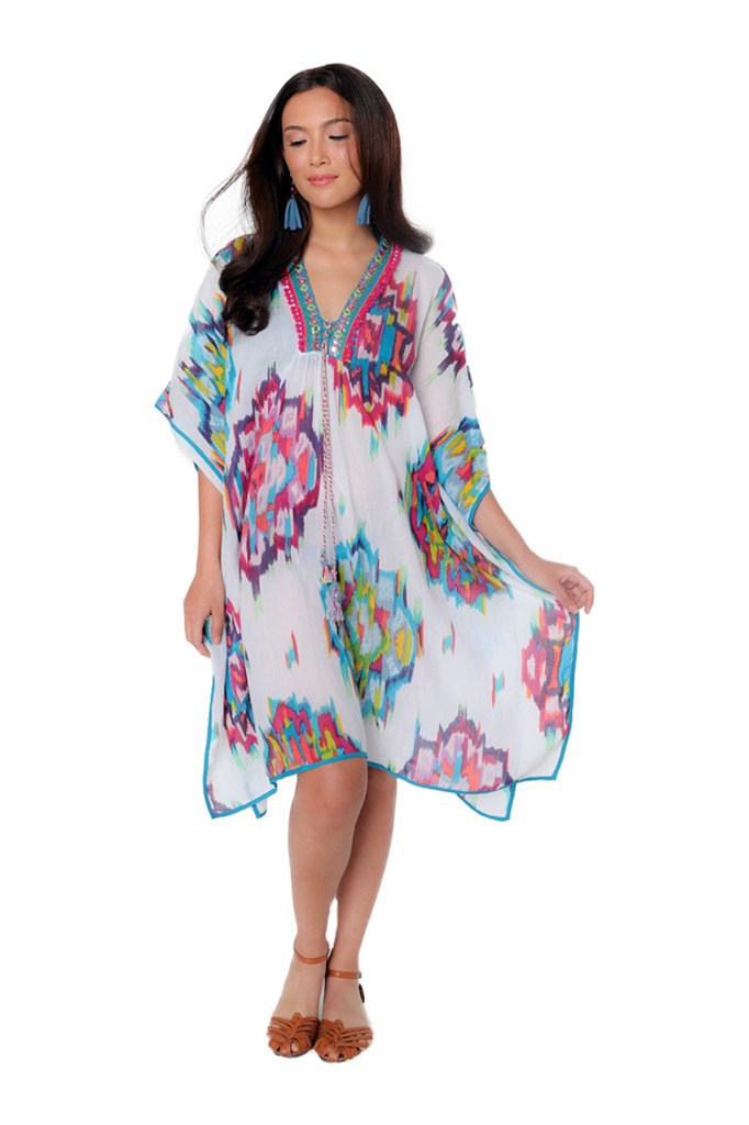 Tulum Kaleidoscope Print Swimsuit Cover Up