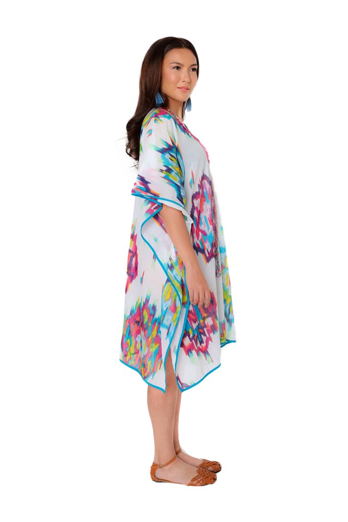 Tulum Kaleidoscope Print Swimsuit Cover Up