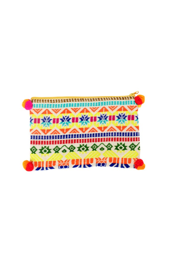 Pria Aztec Print Resort Wear Clutch Bag