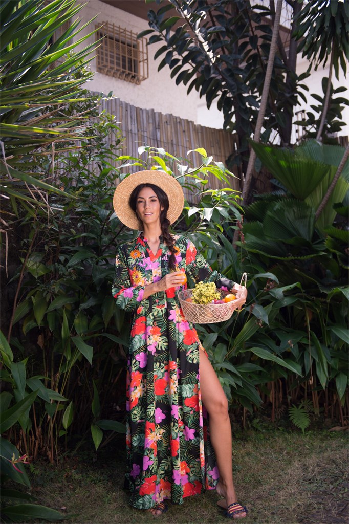 Santa Margherita Long Kaftan Dress