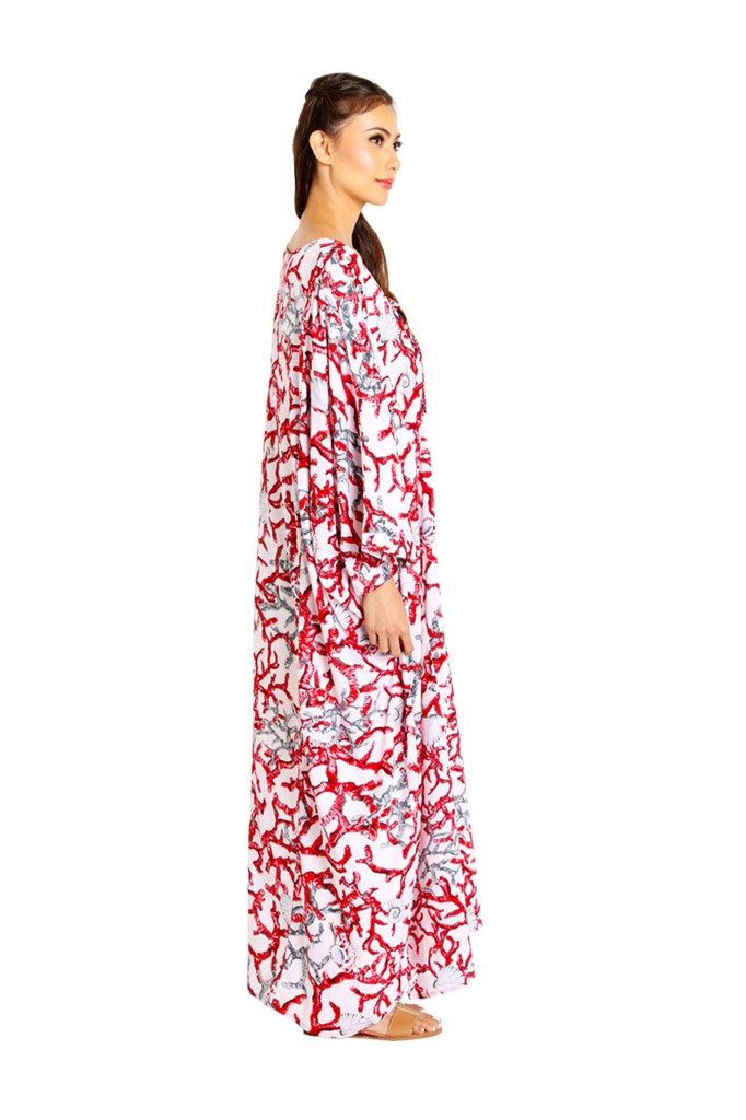 Fiorella Resort Wear Long Kaftan Dress