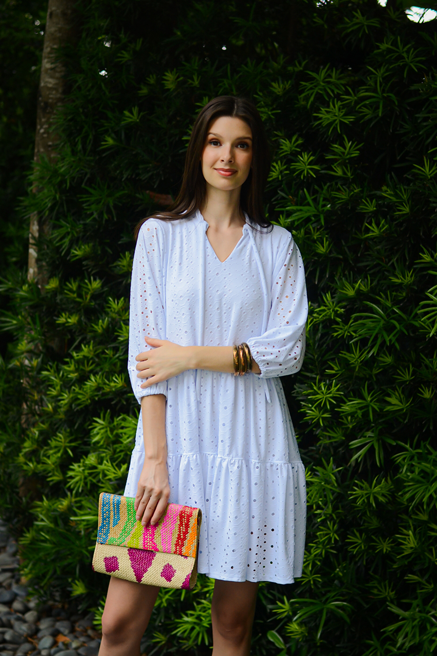 DAVIS DRESS, RESORT WHITE