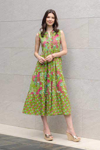 Hannah Dress (Lime)