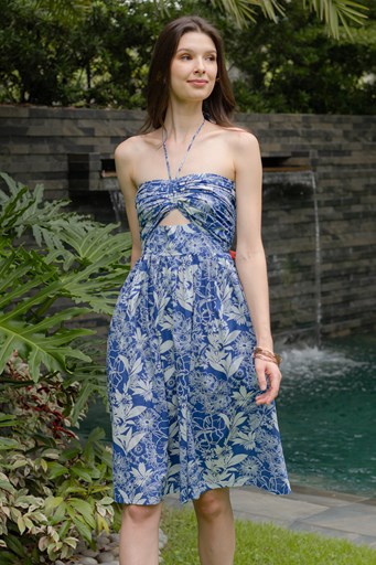 Tati Halter Dress (Teal)